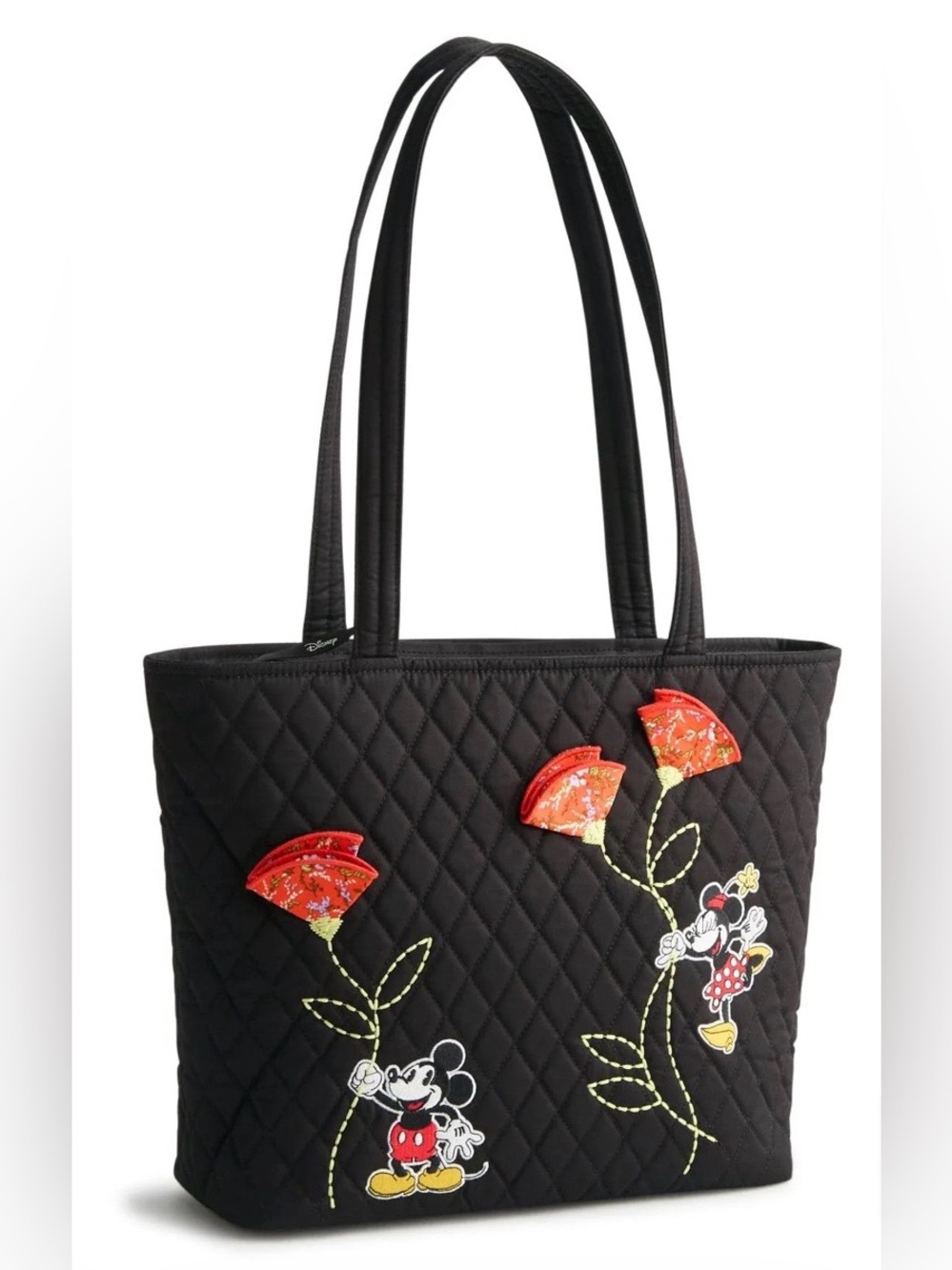 Vera Bradley Small Original Vera Tote NWT Mickey & Minnie Petal Springs
